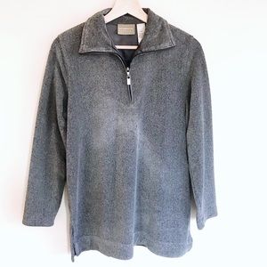 Liz Claiborne Soft Charcoal Gray Long Sleeve